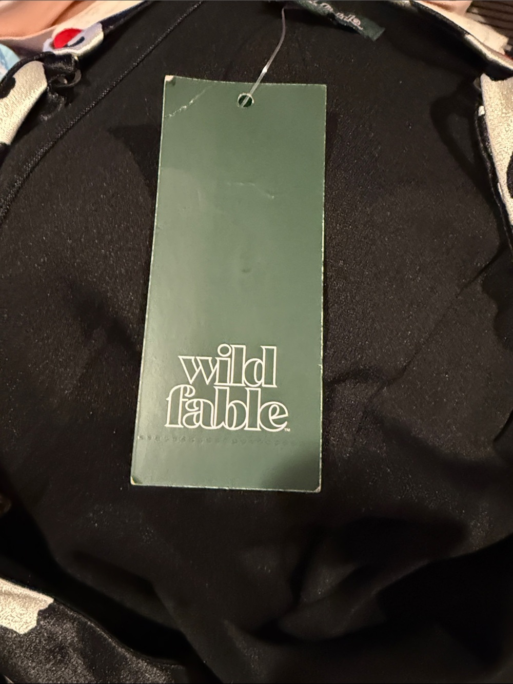 wild fable Black & White Cow Print Slip Mini Dress - Picture 5 of 5